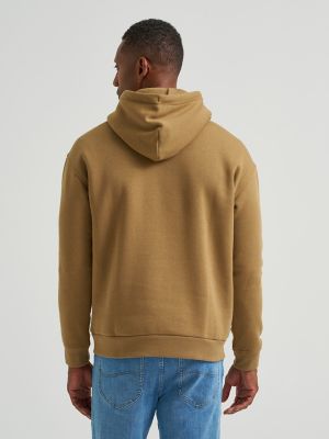 Men's Relaxed Fit Essential Workwear Hoodie in Dark Khaki alternative view
