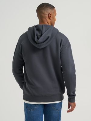Men's Relaxed Fit Essential Workwear Full Zip Jacket in Washed Black alternative view