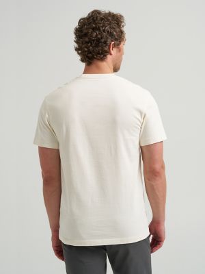 Men's Relaxed Fit Heavyweight Pocket Tee in Ecru alternative view