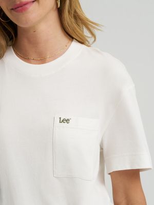 Women's Solid Logo Pocket Tee