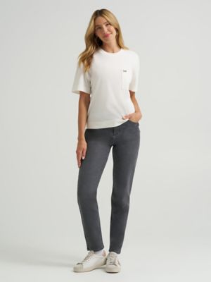 Women's Solid Logo Pocket Tee