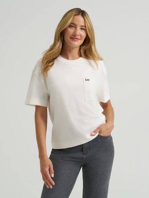 Women's Solid Logo Pocket Tee