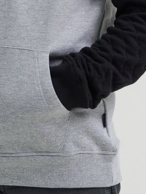 Boy's Quilted Raglan Fleece Hoodie