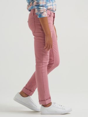 Girl's Button-Fly Jean in Limpett Shell