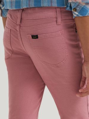 Girl's Button-Fly Jean in Limpett Shell