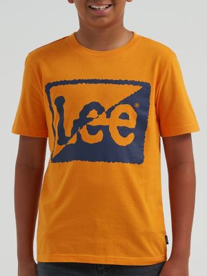 Boy's Split Square Logo Tee | SALE | Lee®