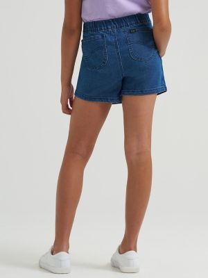 Girl's Pleated Denim Skort