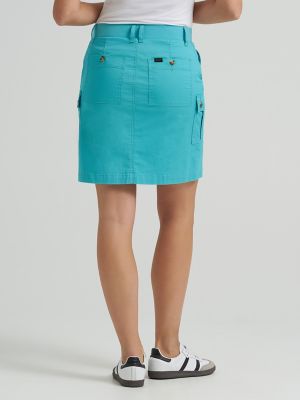 Womens Ultra Lux Comfort with Flex-To-Go Skort:Bay Blue:8 alternative view 2
