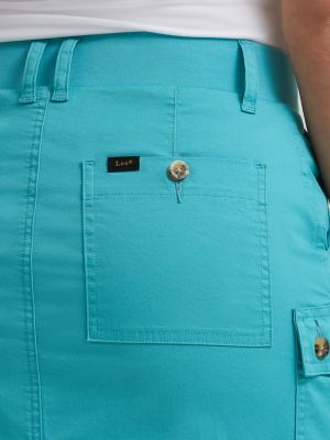 Womens Ultra Lux Comfort with Flex-To-Go Skort:Bay Blue:8 alternative view 4