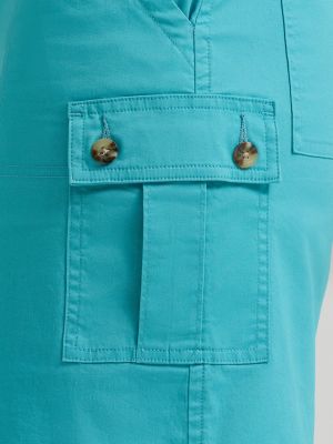 Womens Ultra Lux Comfort with Flex-To-Go Skort:Bay Blue:8 alternative view 5