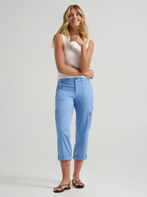 Women's Ultra Lux Comfort with Flex-to-Go Relaxed Fit Cargo Capri