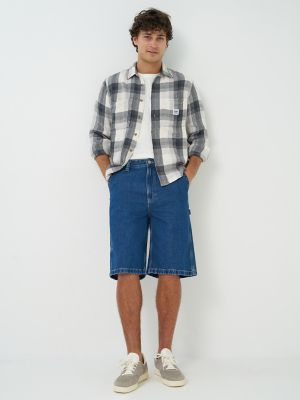 Men's 100% Cotton Loose Skater Carpenter Denim Short