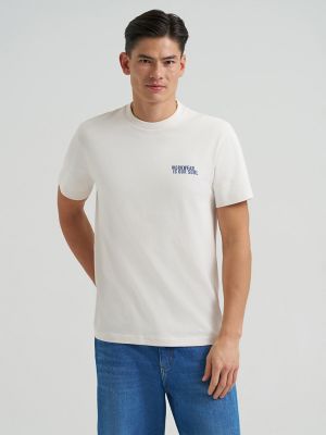 Men's Relaxed Fit H.D. Lee Graphic Tee in Natural