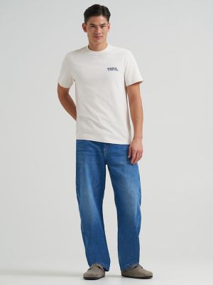 Men's Relaxed Fit H.D. Lee Graphic Tee in Natural