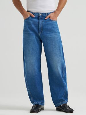 Men's 100% Cotton Loose Barrel Jean