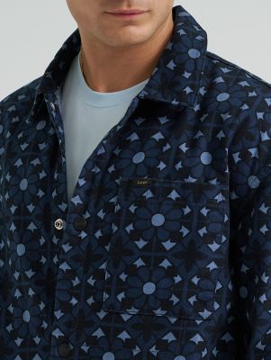 Men's Geo Snap Front Denim Jacket | New Arrivals | Lee®
