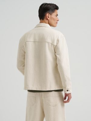 Men's Oversized Jacquard Snap Front Shirt
