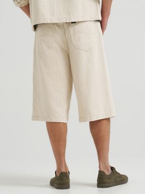 Men's Loose Jacquard Drawstring Jort