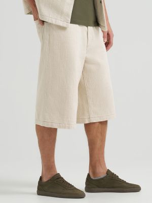 Men's Loose Jacquard Drawstring Jort