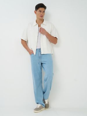 Men's 100% Cotton Drawstring Baggy Jean