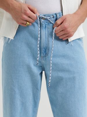 Men's 100% Cotton Drawstring Baggy Jean