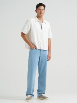 Men's 100% Cotton Drawstring Baggy Jean