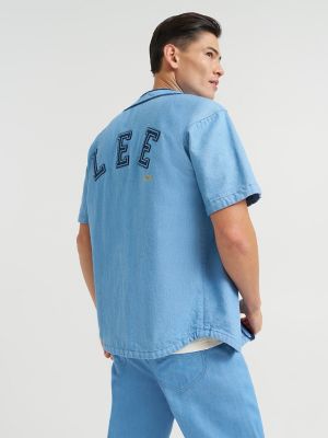 Men's Lee 101 Oversized Button Down Baseball Shirt