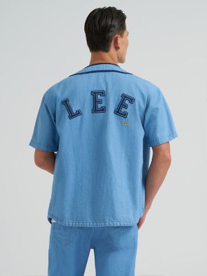 Men's Lee 101 Oversized Button Down Baseball Shirt