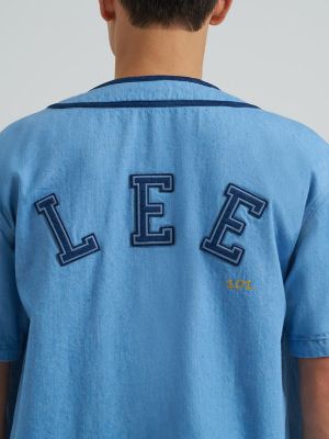 Men's Lee 101 Oversized Button Down Baseball Shirt