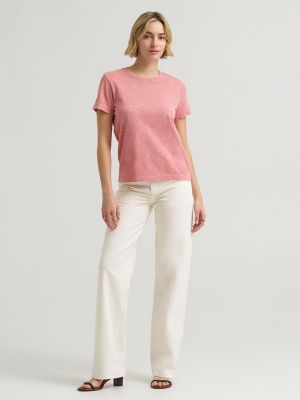 Women's Solid Crew Neck Tee in Mallory