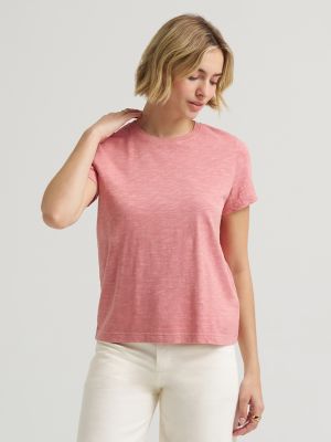 Women's Solid Crew Neck Tee