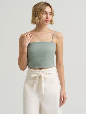 Women's Detachable Straps Linen Tube Top