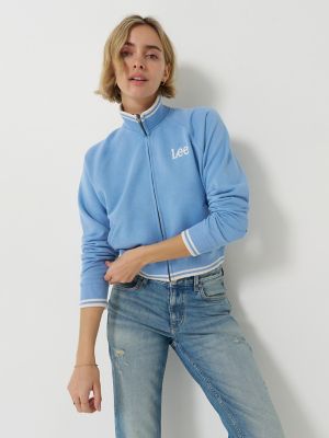 Women's Full Zip Logo Sweatshirt in Halogen