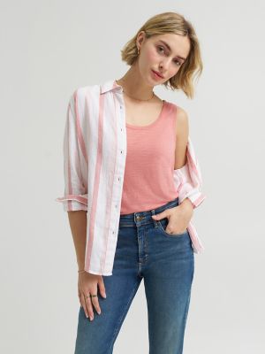 Women's All Purpose Print Button Down Shirt