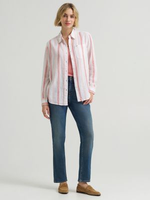 Women's All Purpose Print Button Down Shirt