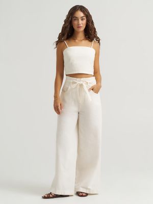 Women's Detachable Straps Linen Tube Top