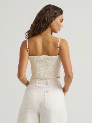 Women's Detachable Straps Linen Tube Top