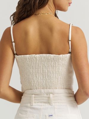 Women's Detachable Straps Linen Tube Top