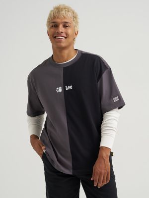 Men's Lee® x Mighty Jaxx Color Block Graphic Tee