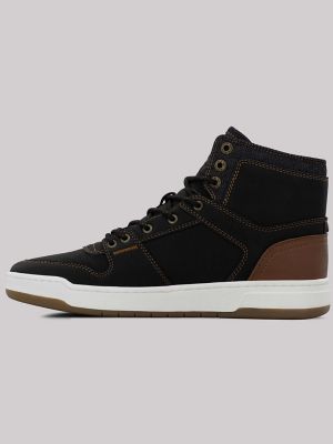 Mens Daybreaker High Top Sneaker:Black/Tan:105:M alternative view 2