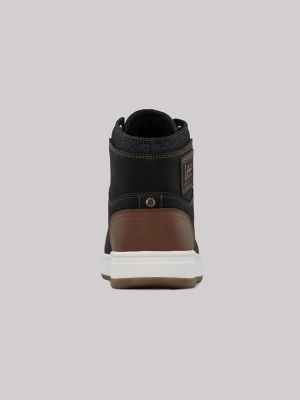 Mens Daybreaker High Top Sneaker:Black/Tan:105:M alternative view 4