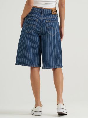 Womens Long Denim Short:Sonic Speed:32 alternative view 3