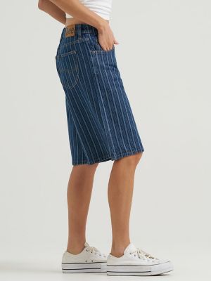 Womens Long Denim Short:Sonic Speed:32 alternative view 4