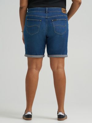 Women's Legendary Relaxed Denim Bermuda (Plus) in Calm Lake alternative view 2