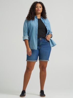 Women's Legendary Relaxed Denim Bermuda (Plus)