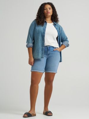Women's Legendary Relaxed Denim Bermuda (Plus)