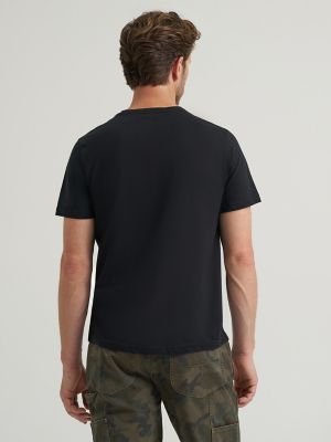 Men's V-Neck Tee in Black
