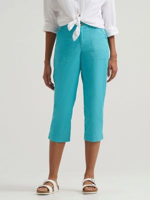 Womens Ultra Lux Comfort Flex To Go Utility Capri:Bay Blue:2:M alternative view