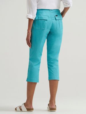 Womens Ultra Lux Comfort Flex To Go Utility Capri:Bay Blue:2:M alternative view 2
