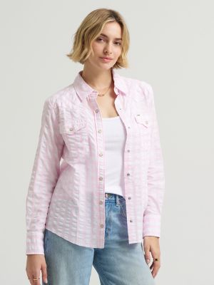 Women's Plaid Western Snap Front Shirt
